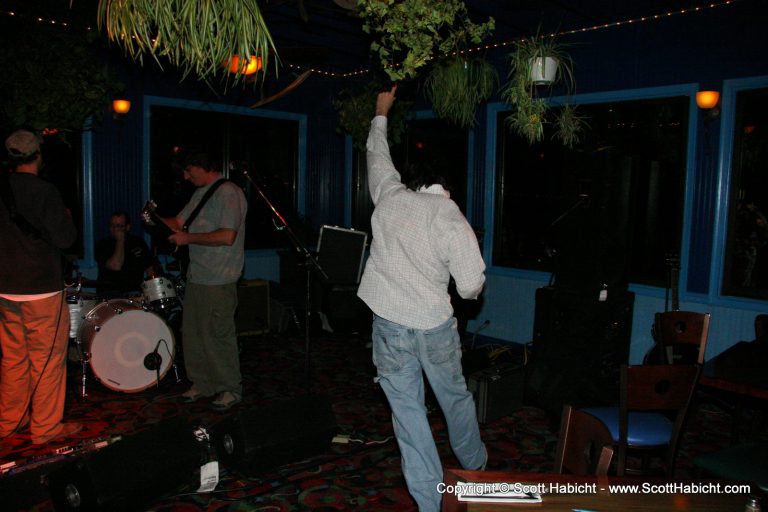 Which was some sort of dance across the room.