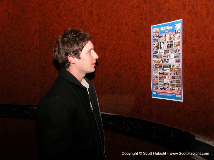 Back at the club, and Jason checks out who else is playing At B.B. King's.