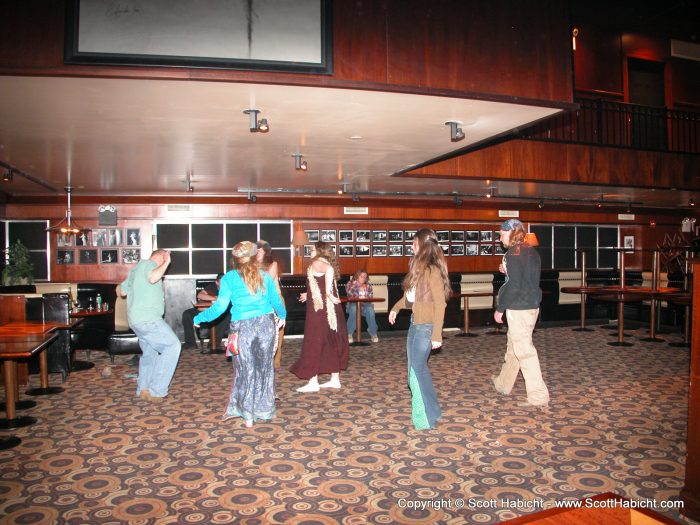 These people were dancing in the corner, but this picture didn't quite capture the movement.....