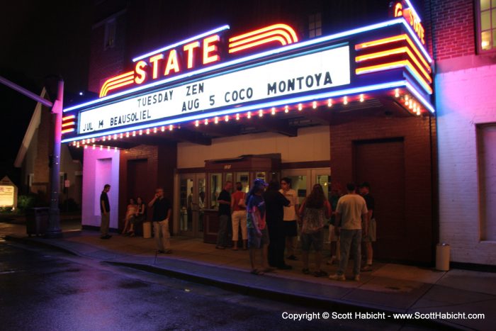 The State Theatre was short on letters, and couldn't put G-13 on the Marquee.
