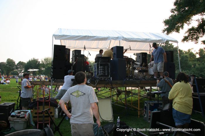 Stage is a loose term used to describe what they were playing on at the show.