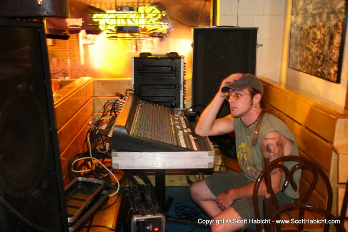 Scrow was there to run the sound for the show.