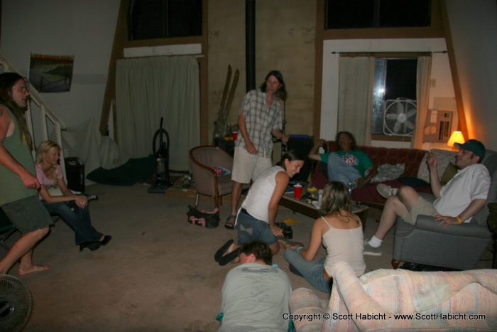 It was decided that we would hang out at John's.