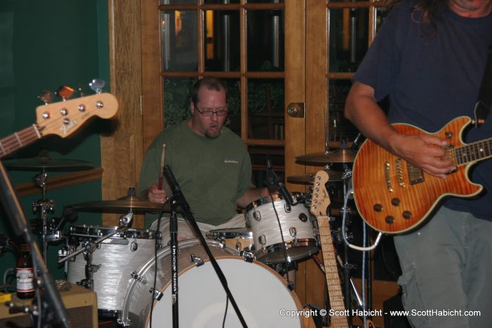 T was DJing that night, so Sonny was the solo percussionist.