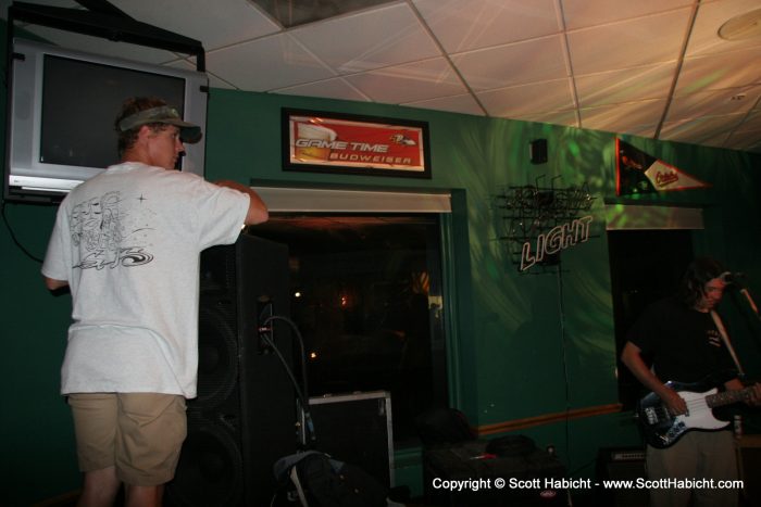 Ben took a minute to make sure the lighting was in tune with the music....