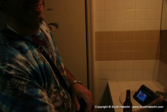 I was told this was a picture taken of Bob Weir earlier in the night.