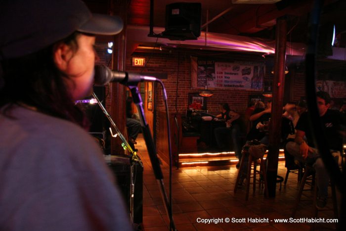 Skrow continued to run the sound while John sang us a tune....