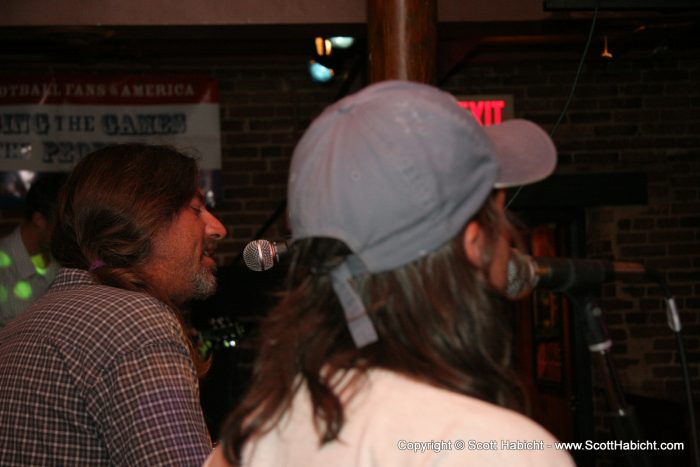 They were singing a few new songs....