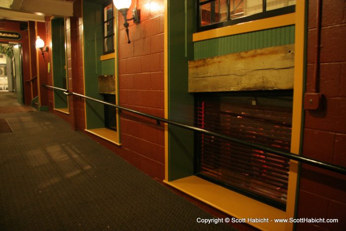 And that was me watching Kelli through that bottom right window.