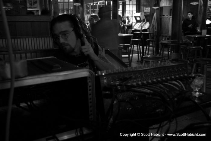 Skrow still working the sound.....
