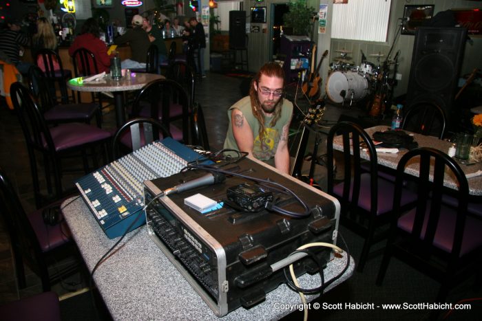 Skrow was working on getting the sound setup....