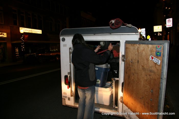 With the trailer loaded, it was time for Mark and I to head out of town.