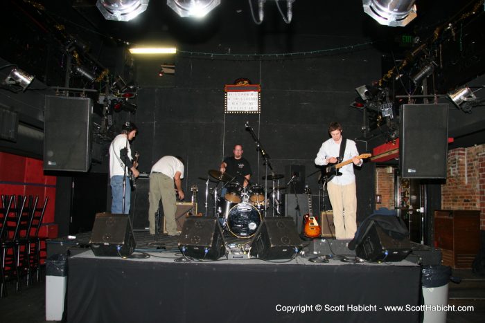 I arrived at the Eight by Ten to find the guys still running through the sound check.