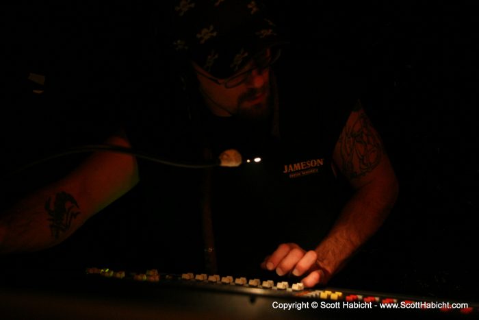 As always, Skrow was running the sound.