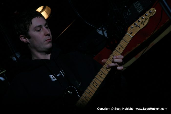 Jason shreds up the fret board....
