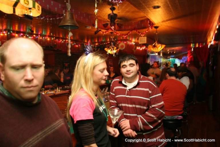 The bar was quite full....
