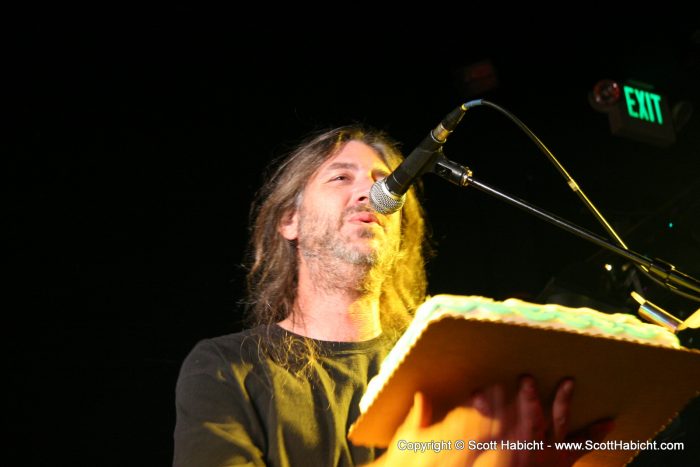 It was Brad's birthday, so Skip sang the obligatory song....