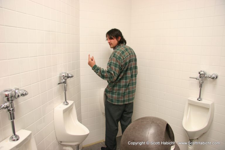 How John gets ready for a show.