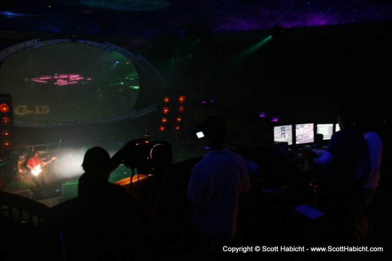Check out the computer setup to the right....