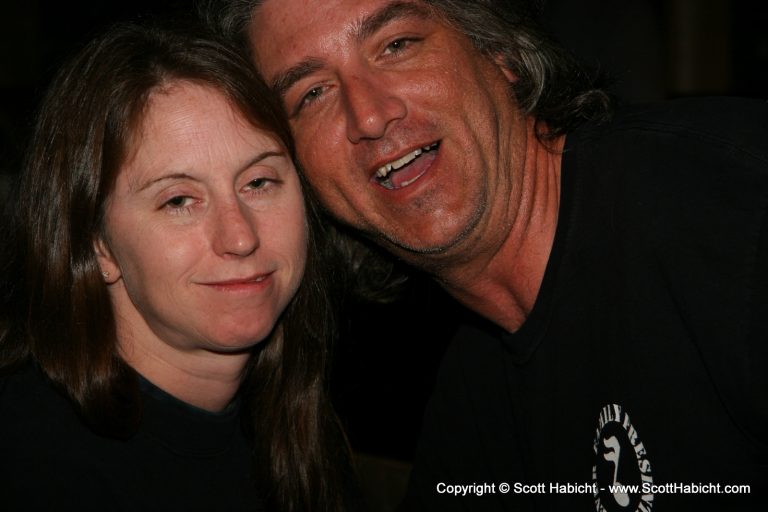 Jamie and Skip ham it up for the camera.