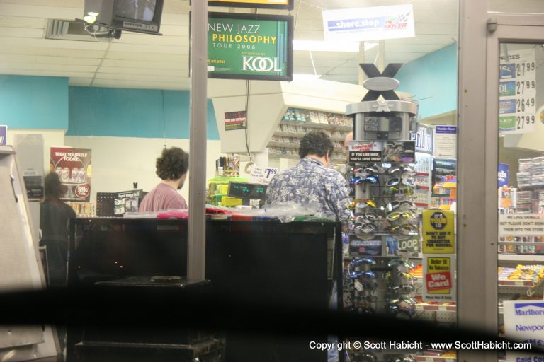 A quick stop at the convenience store....