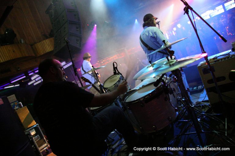Because of the lighting, it was easiest to shoot Sonny from behind the stage.