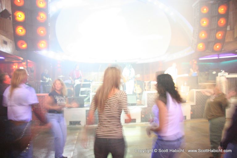 Out on the dance floor, everyone was starting to hop....