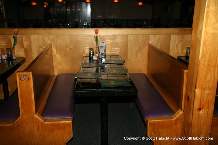 The table was set....