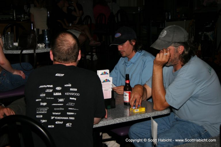 While the rest of the guys enjoyed a break.